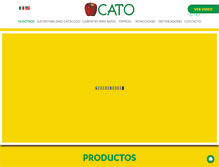 Tablet Screenshot of cato.com.mx